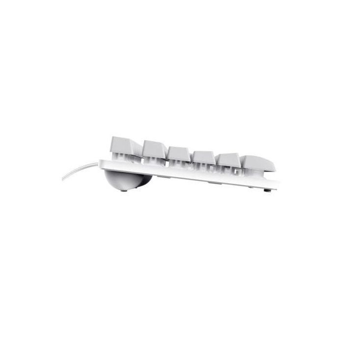 Trust Gaming 24739 Teclado Gaming GXT 833W Thado TKL Blanco Metálico Retroiluminado LED USB Anti-Ghosting Sostenible 2 Trust Gaming 24739 Teclado Gaming GXT 833W Thado TKL Blanco Metálico Retroiluminado LED USB Anti-Ghosting Sostenible 2