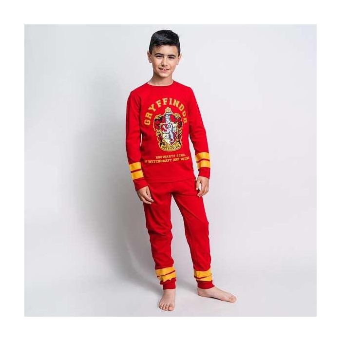 Pijama Infantil Harry Potter Rojo 8 Años 3