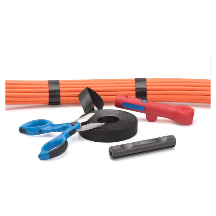 Digitus Cinta de Gancho y Bucle 20mm Ancho x 10m Longitud Negro 2