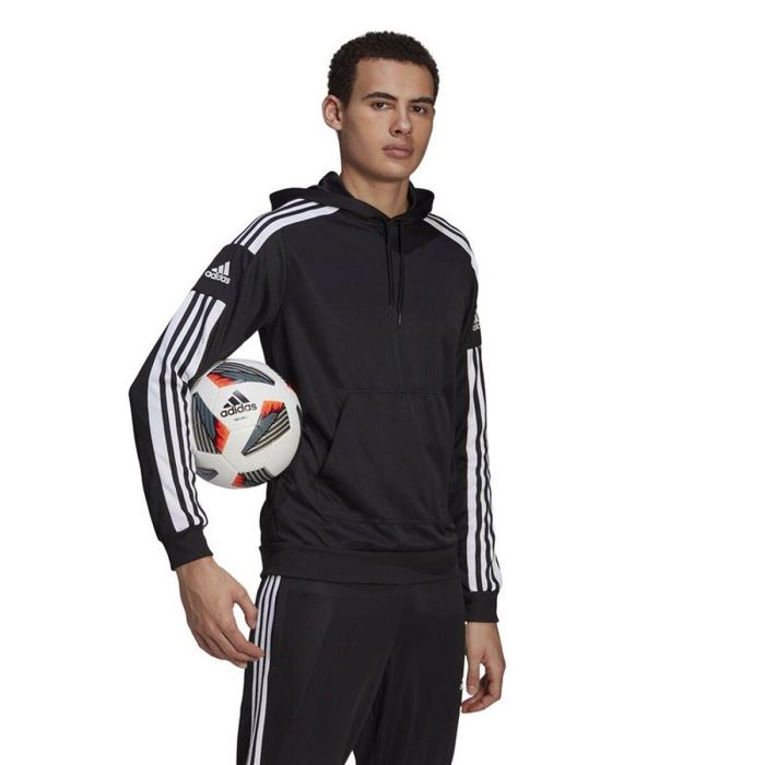 Sudadera con Capucha Hombre Adidas Sq21 Hood Negro XS 4