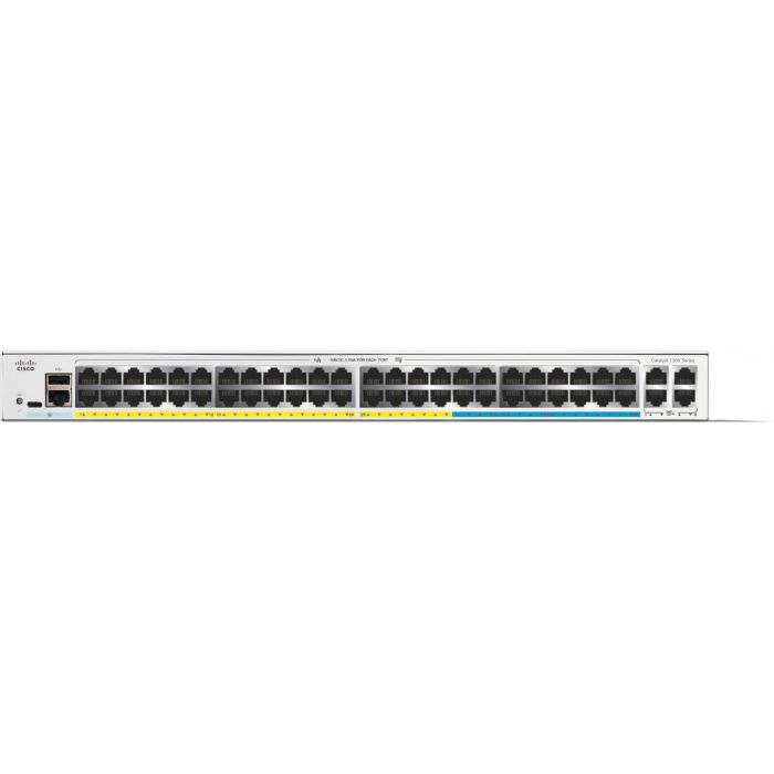 Cisco CATALYST 1300 Switch Gestionado 16-Port 2.5GE PoE Montaje en Rack Gigabit Ethernet 1