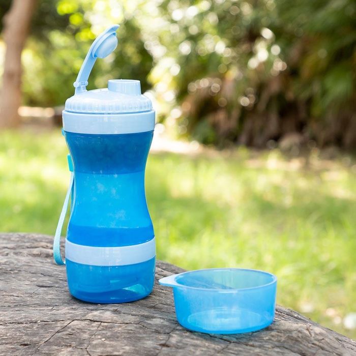 Botella con Depósito de Agua y Comida para Mascotas 2 en 1 Pettap InnovaGoods 8 Botella con Depósito de Agua y Comida para Mascotas 2 en 1 Pettap InnovaGoods 8