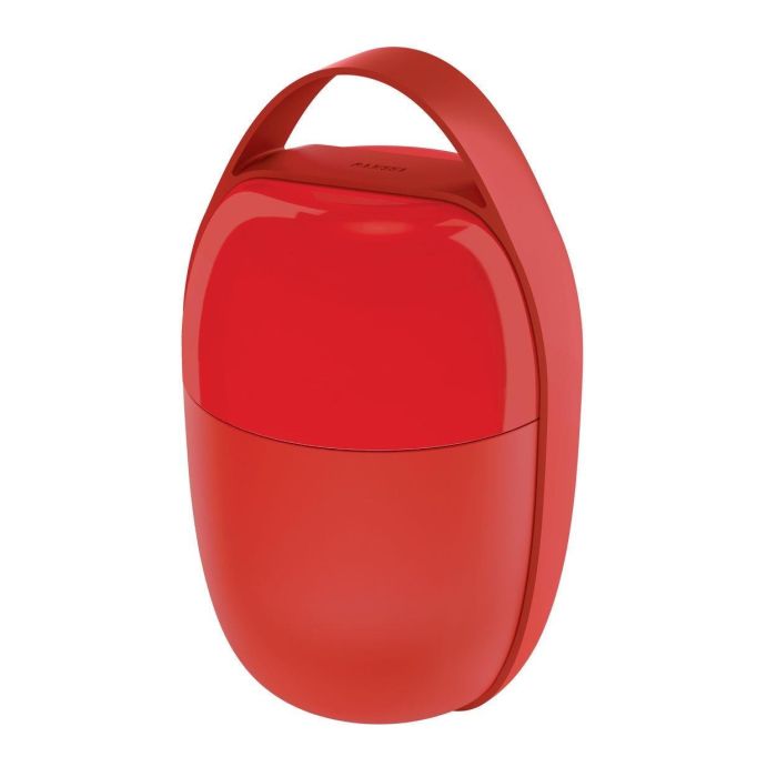 Alessi SA03 R FOOD Fiambrera de Resina Roja con Elemento Refrigerante y Dos Compartimentos Alessi SA03 R FOOD Fiambrera de Resina Roja con Elemento Refrigerante y Dos Compartimentos