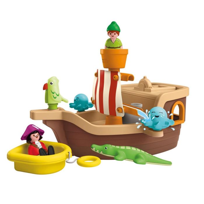 Playmobil 71769 Barco Pirata Peter Pan Disney - Juguete de Baño para Bebés +12 Meses con Función Rociadora y Almacenamiento 1 Playmobil 71769 Barco Pirata Peter Pan Disney - Juguete de Baño para Bebés +12 Meses con Función Rociadora y Almacenamiento 1