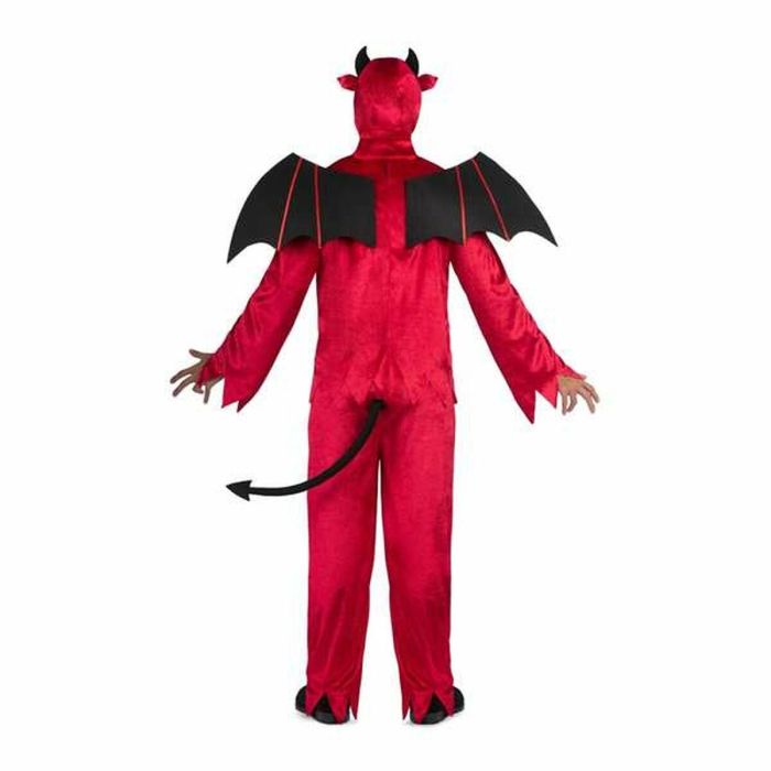 Disfraz diablo gorro, alas, camisa y pantalón con cola talla s 3