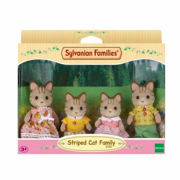Figuras de Acción Sylvanian Families Striped Cat Family 0 Figuras de Acción Sylvanian Families Striped Cat Family 0