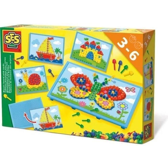 SES CREATIVE Tablero de mosaico con cartas SES CREATIVE Tablero de mosaico con cartas