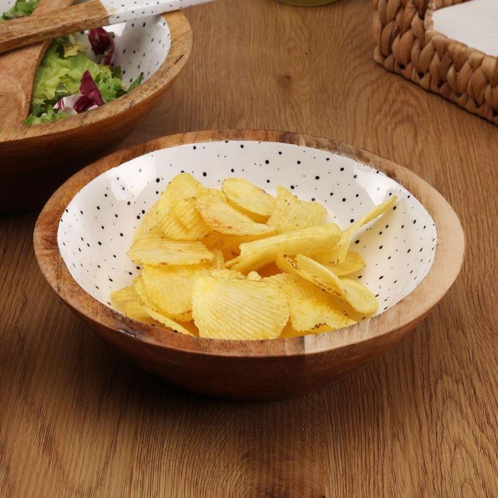 Ensaladera Versa Speckle Madera de mango 24 x 7 x 24 cm 3 Ensaladera Versa Speckle Madera de mango 24 x 7 x 24 cm 3