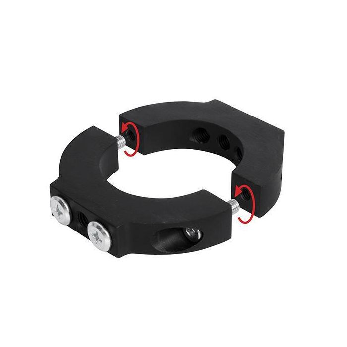 B-Tech Ø50mm 2-Piece Accessory Collar for the "system 2" range , Black 1 B-Tech Ø50mm 2-Piece Accessory Collar for the "system 2" range , Black 1