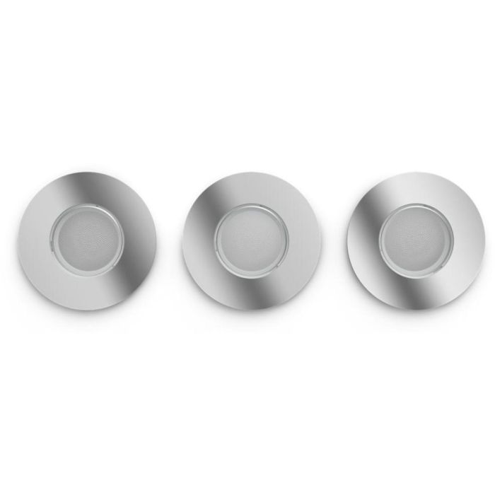 Philips Hue White Amb. Adore Einbausp rund silber 3x350lm DS 2 Philips Hue White Amb. Adore Einbausp rund silber 3x350lm DS 2