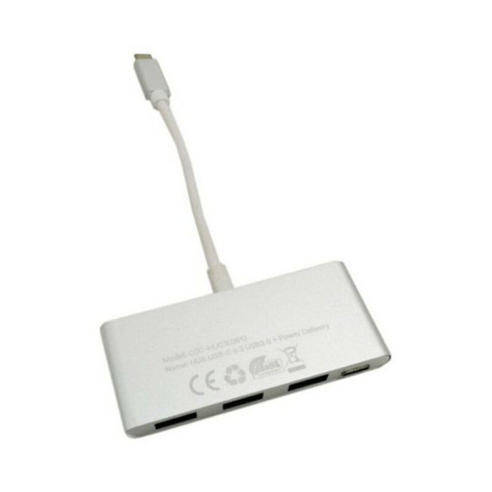 Hub USB C CoolBox COO-HUC3U3PD Aluminio 1