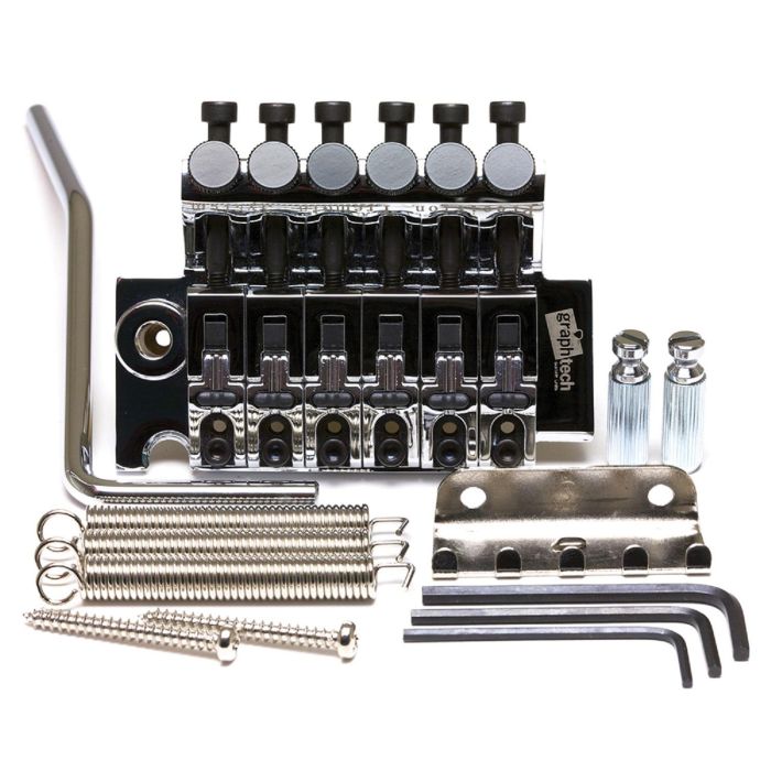 Graphtech String Saver Floyd Rose Bridge With String Saver Inserts Chrome