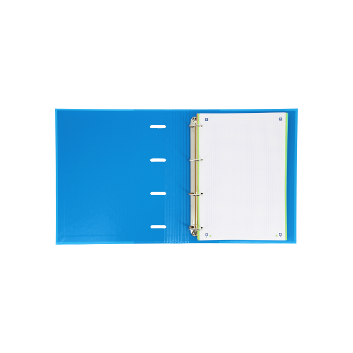 Oxford Europeanbinder Classic Carpeta de Anillas 4x35mm A4+ Recambio 100 Hojas con Goma Elástica y Lomo Ergonómico 9