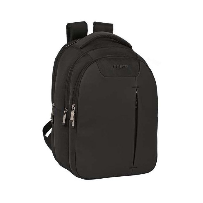 Mochila para Portátil y Tablet con Salida USB Safta Business Negro (31 x 45 x 23 cm)