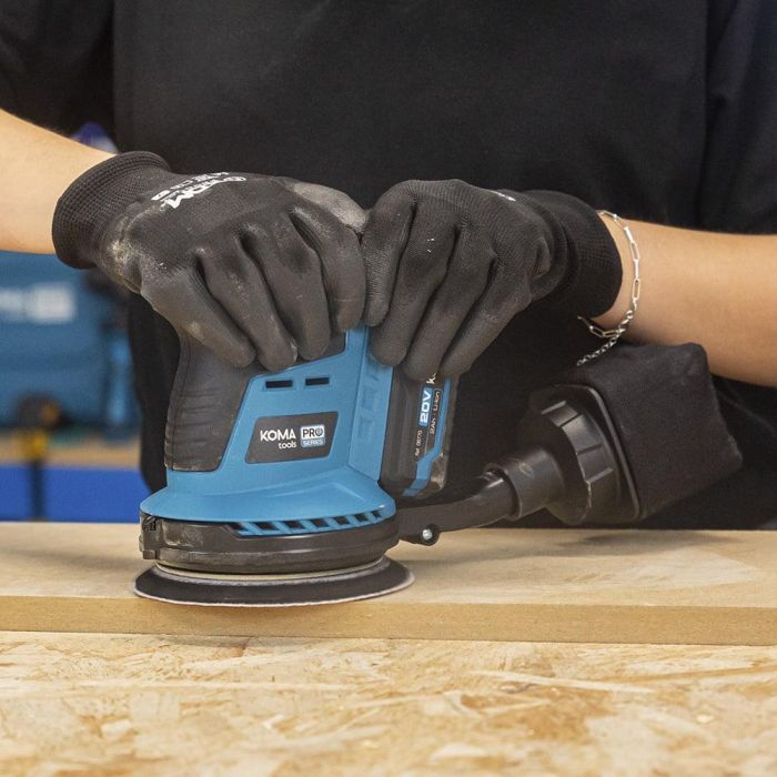 Koma Tools 20V-LE Lijadora Excéntrica Brushless 20V Ø125mm, 3 Velocidades (6000-11000rpm) sin Batería ni Cargador 4 Koma Tools 20V-LE Lijadora Excéntrica Brushless 20V Ø125mm, 3 Velocidades (6000-11000rpm) sin Batería ni Cargador 4