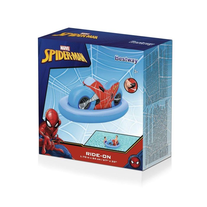 Bestway Figura Hinchable Moto Spiderman 170x84 cm +3 Años Playa y Piscina 98794 16