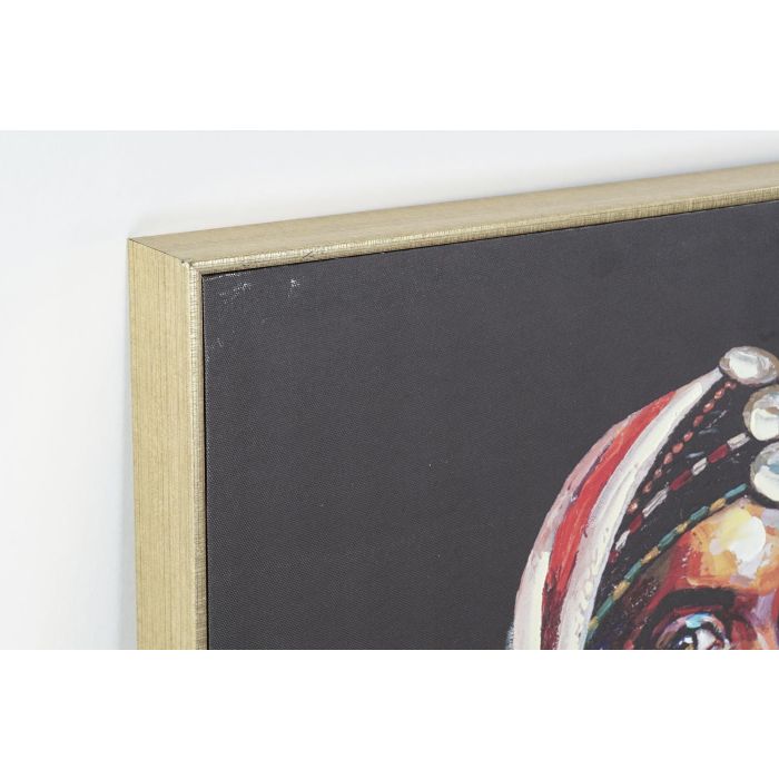 DKD Home Decor Cuadro Decorativo Colonial de Estilo Africano sobre Lienzo y Marco PS Negro Multicolor 120x60x5 cm (2 Unidades) 1 DKD Home Decor Cuadro Decorativo Colonial de Estilo Africano sobre Lienzo y Marco PS Negro Multicolor 120x60x5 cm (2 Unidades) 1