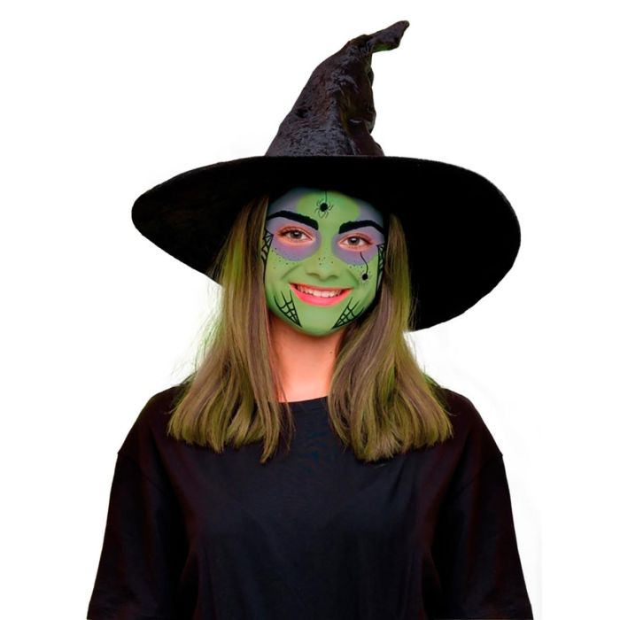 Alpino Maquillaje Al Agua Set De Caracterización Bruja Con Pincel Y Esponja 3 Colores 1