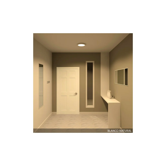 Plafón LED Circular 24W 2400Lm CCT Regulable 3000-6000K IP20 Blanco Aluminio [HO-PLAF-C-24W-CCT] 7