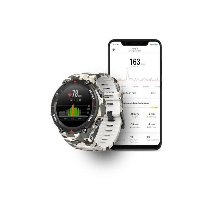 Smartwatch Huami Amazfit T-Rex/ Notificaciones/ Frecuencia Cardíaca/ GPS/ Camuflaje Verde 4