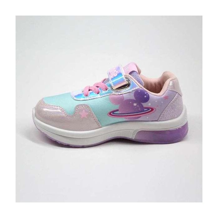 Deportiva suela pvc con luces minnie t030 2