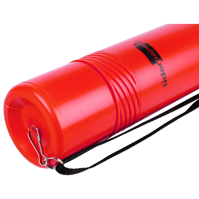 Liderpapel Portaplanos Extensible hasta 80 cm Diámetro 6 cm Rojo 4