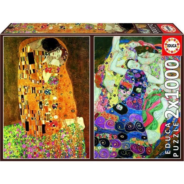 Puzzle 2X1000 El Beso Y La Virgen Gustav Kilimt 18488 Educa Puzzle 2X1000 El Beso Y La Virgen Gustav Kilimt 18488 Educa