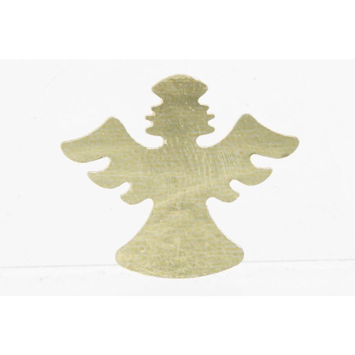 DKD Home Decor Decoración Navidad Moderna Ángeles de PVC, Dorado y Plateado, Pack de 2 Unidades 2