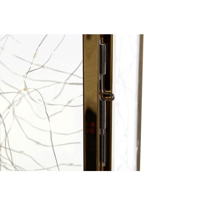 DKD Home Decor Farola Navidad Moderna Dorada 14 x 36 x 15 cm 3