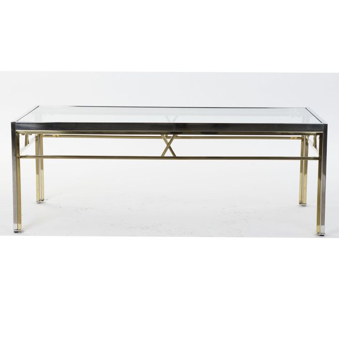 DKD Home Decor Mesa Centro Moderno Acero y Cristal Plateado 110 x 60 x 40 cm 4 DKD Home Decor Mesa Centro Moderno Acero y Cristal Plateado 110 x 60 x 40 cm 4