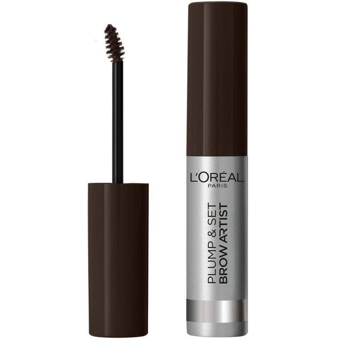 L'Oréal Paris BROW ARTIST plump & set - Fijador de Cejas Tono Dark Brunette, 4,90 ml. Gel Definidor y Rellenador, Larga Duración, Resistente al Agua