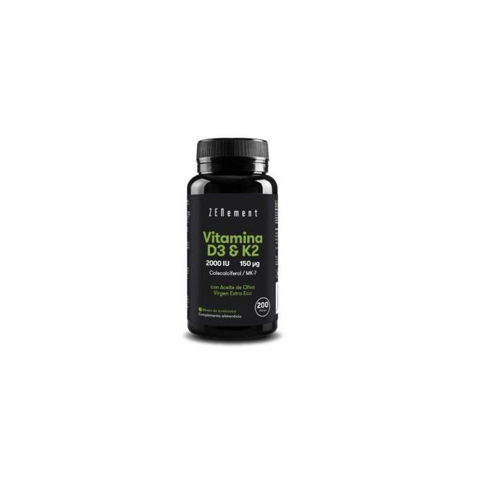 Vitamina D3 + K2Con Ac. De Oliva 200Perlas Vitamina D3 + K2Con Ac. De Oliva 200Perlas