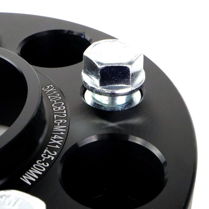 Omp OMPS09023001 Separadores de Ruedas 30 mm PCD 5x120-5x120 CB.H 72.6 CB.W 72.6 Tornillo M12x1.5+M14x1.25 2