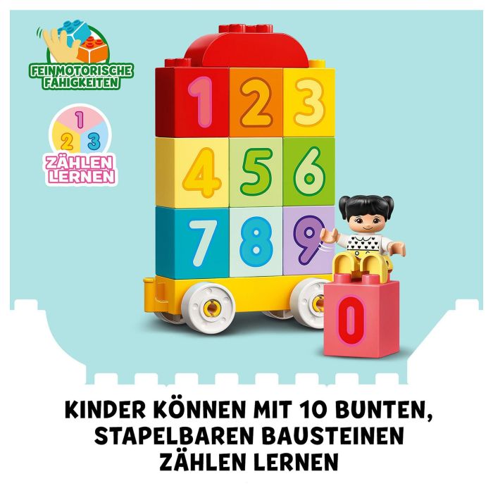 Lego Tren de los Números 10954, Juego de Construcción Educativo para Aprender a Contar, a Partir de 18 Meses, 23 Piezas 24