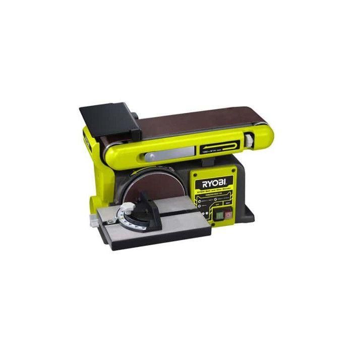 Ryobi Lijadora Fija de Banda y Disco 370W, Motor Inducción, Correa 100x914mm, Disco Ø150mm, Sistema Autoadhesivo Ryobi Lijadora Fija de Banda y Disco 370W, Motor Inducción, Correa 100x914mm, Disco Ø150mm, Sistema Autoadhesivo