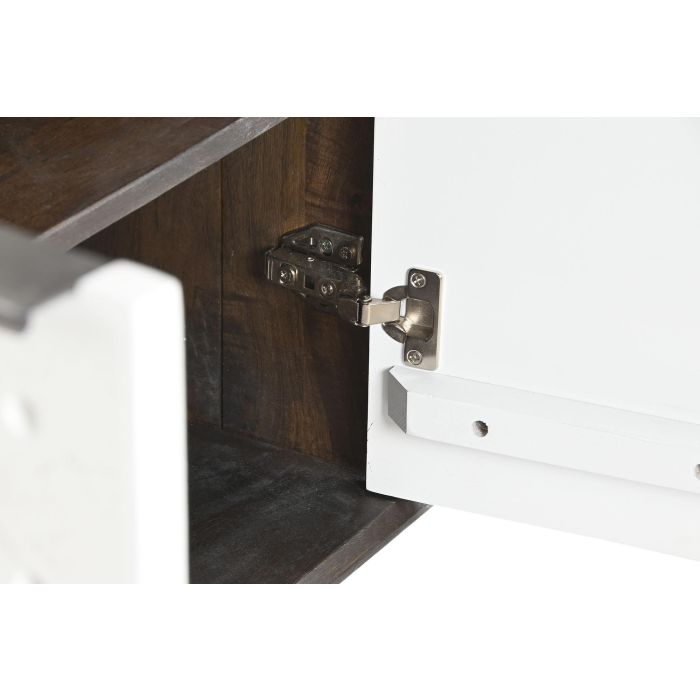 Aparador DKD Home Decor Blanco Marrón Metal Madera de mango 90 x 43 x 80 cm 90 x 43 x 82 cm 8