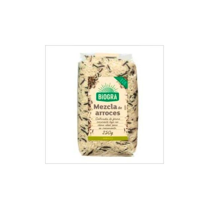 BIOGRA Mezcla de Arroces Salvajes 250g Bio - Rico en Fibra y Vegano para Sopas, Ensaladas o Platos