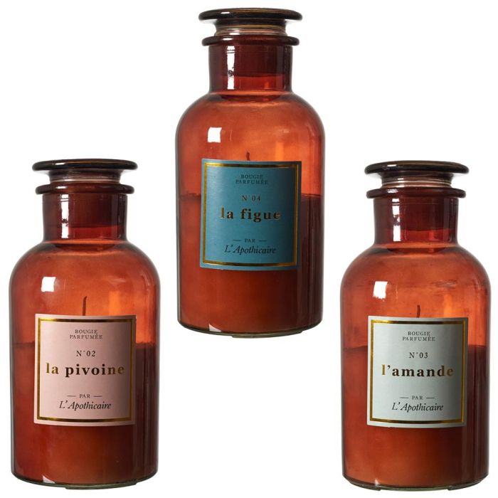 Home Deco Factory Vela Perfumada Apothi. Colección Apothicaire, Aromas: Peonía, Almendra, Higo, Cera de Parafina, Duración 60h 2 Home Deco Factory Vela Perfumada Apothi. Colección Apothicaire, Aromas: Peonía, Almendra, Higo, Cera de Parafina, Duración 60h 2