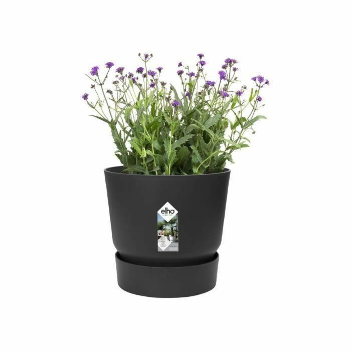 Elho Greenville 47 Maceta Redonda Exterior Ø 47 x H 44.1 cm Negro Living Plástico Reciclado Resistente Heladas Depósito Agua 4 Elho Greenville 47 Maceta Redonda Exterior Ø 47 x H 44.1 cm Negro Living Plástico Reciclado Resistente Heladas Depósito Agua 4