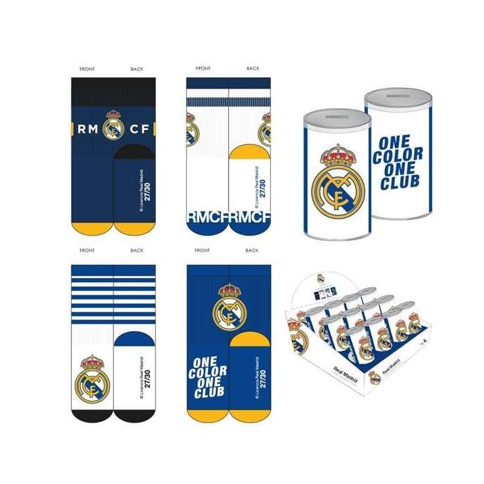 Pack calcetines 4 piezas real madrid t.27/30 1