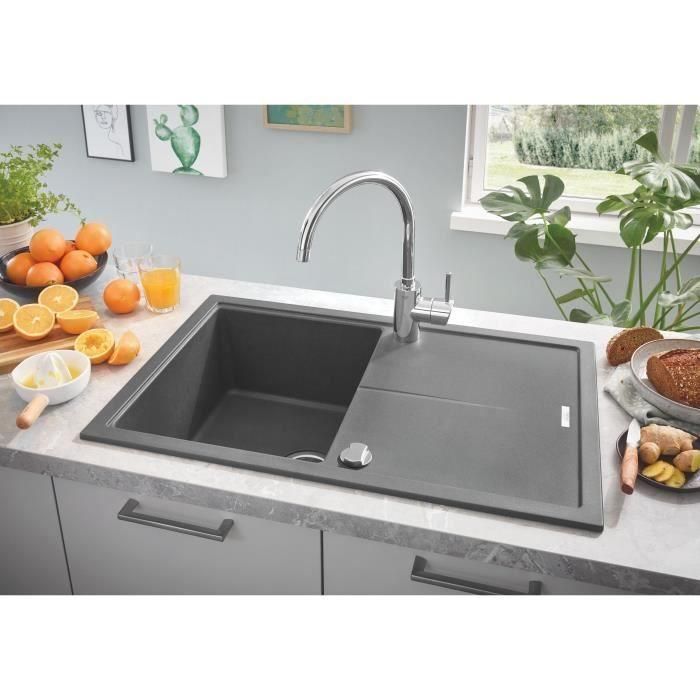 Fregadero de material compuesto con escurridor - GROHE - K400 1