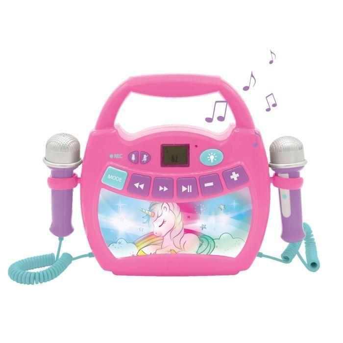 Lexibook Altavoz Bluetooth Karaoke Infantil Unicornio con 2 Micrófonos, Efectos de Luz RGB, Batería Recargable y Grabación 0 Lexibook Altavoz Bluetooth Karaoke Infantil Unicornio con 2 Micrófonos, Efectos de Luz RGB, Batería Recargable y Grabación 0