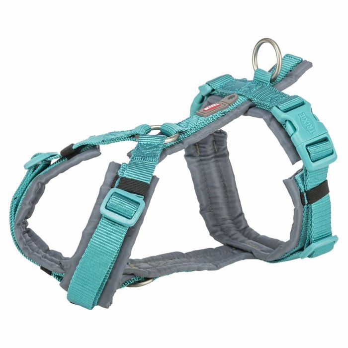 Arnés para Perro Trixie Premium Trekking Grafito Azul claro M L