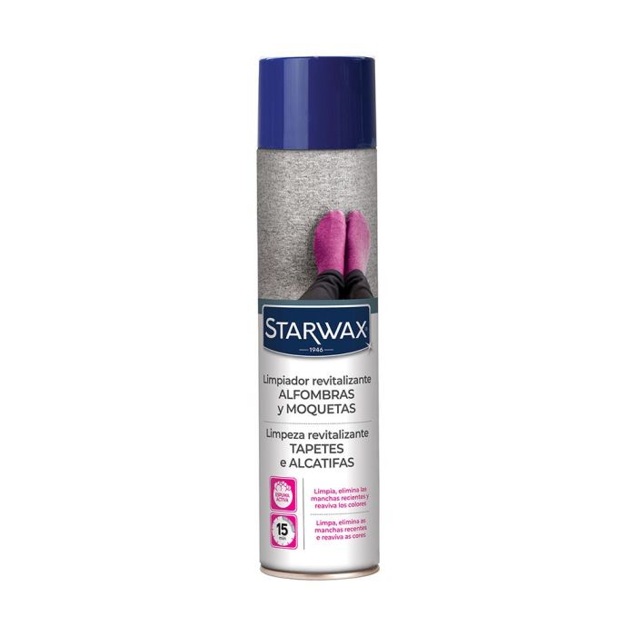 Starwax Limpiador revitalizante alfombras y moquetas 600 ml, perfume limón, para fibras sintéticas y naturales Starwax Limpiador revitalizante alfombras y moquetas 600 ml, perfume limón, para fibras sintéticas y naturales