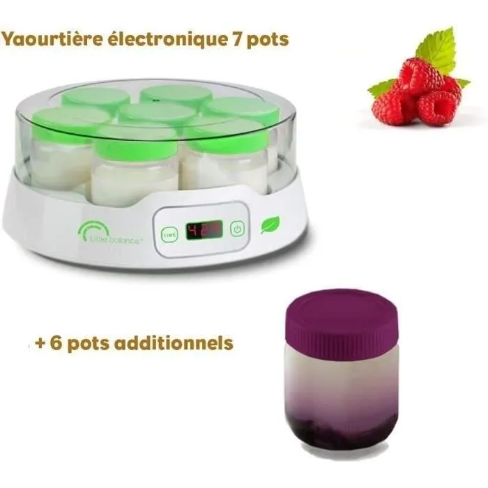 Little Balance LIT1697020550368 Yogurtera Digital con 7 Recipientes + 6 Recipientes Adicionales 2 Little Balance LIT1697020550368 Yogurtera Digital con 7 Recipientes + 6 Recipientes Adicionales 2