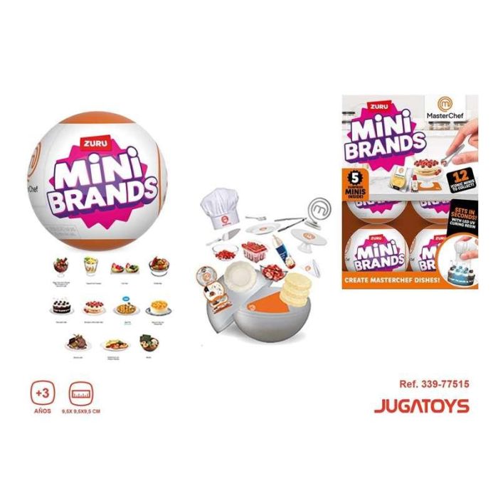 Bola sorpresa masterchef mini, crea mini recetas 9'5x9'5x9'5cm - modelos surtidos 1 Bola sorpresa masterchef mini, crea mini recetas 9'5x9'5x9'5cm - modelos surtidos 1