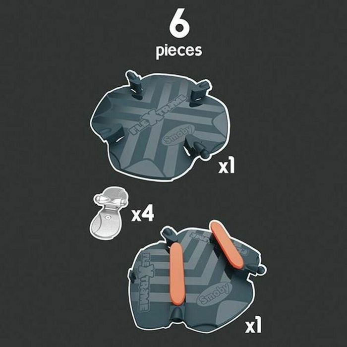 Smoby Flextreme Conjunto de Accesorios para Pistas - Incluye Reverso, Interruptor, Cruce para Construir Circuitos Múltiples 0 Smoby Flextreme Conjunto de Accesorios para Pistas - Incluye Reverso, Interruptor, Cruce para Construir Circuitos Múltiples 0