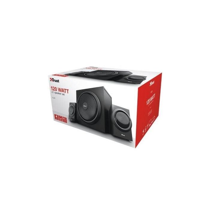 Trust 23696 Yuri Altavoces 2.1 con Subwoofer de madera 5.25", 60W RMS, control de volumen con cable para PC, Portátil 4 Trust 23696 Yuri Altavoces 2.1 con Subwoofer de madera 5.25", 60W RMS, control de volumen con cable para PC, Portátil 4