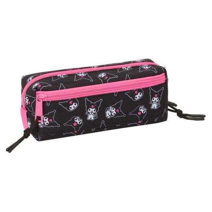 Safta Estuche Portatodo Escolar Kuromi Triple Compartimento 3 Cremalleras con Goma Elástica - Pequeño 22 cm | 85x60x220 mm 3 Safta Estuche Portatodo Escolar Kuromi Triple Compartimento 3 Cremalleras con Goma Elástica - Pequeño 22 cm | 85x60x220 mm 3