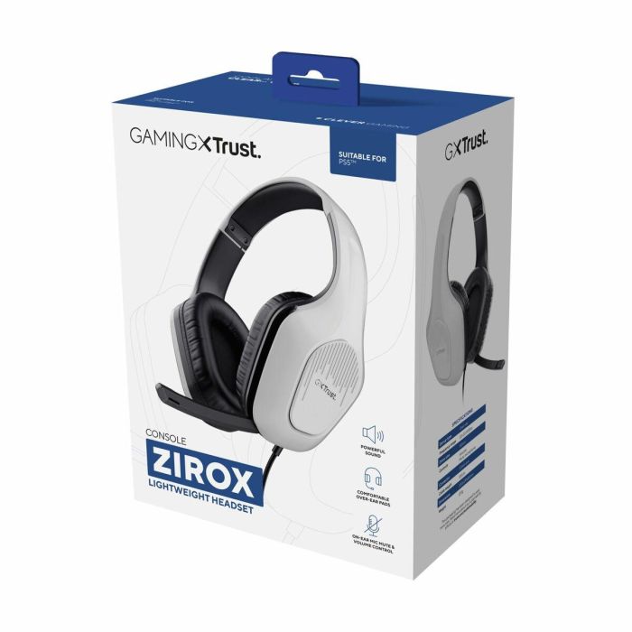Auriculares con Micrófono Trust 24993 GXT415PS ZIROX Blanco PlayStation 5 4